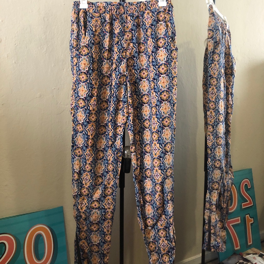 Foreign Exchange Pattern Pants